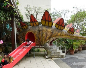 Dinossauro para decoração de parque de diversões infantil Dino slide para venda