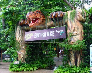 1 Dinosaur Park Entrance Park Gate Iltaqa' mal-fornituri fiċ-Ċina