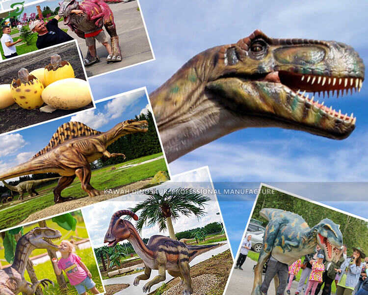 1 러시아의 Kawah Dinosaur Park 쇼케이스 Dino Park