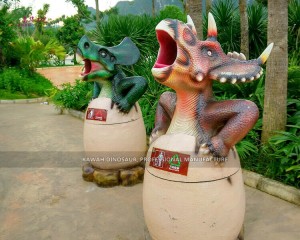 Ita gbangba Dino idọti Can Dinosaur Park Products Ọkan-Duro Shop