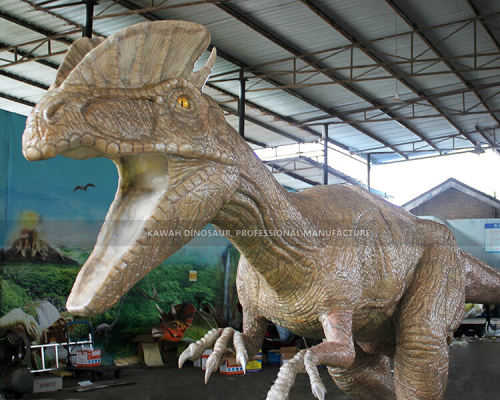 Processo de escultura de dinossauros animatrônicos