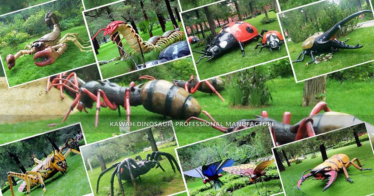 Zigong Kawah Simülasyon Böcek Modelleri Animatronik Böcekler Dünyası (1)