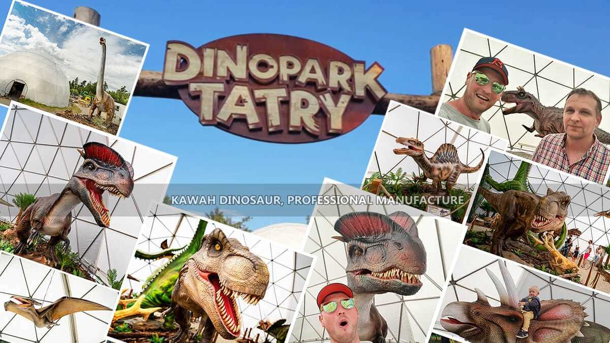 De Slowaakse indoor dinosaurustentoonstelling waaraan werd meegewerkt door de Kawah-fabriek werd goed ontvangen door klanten Dinopark Tatry (9)