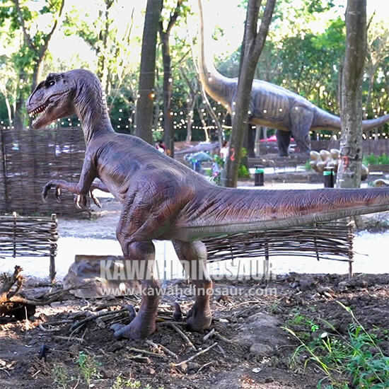 Litšoantšo tse tumileng tsa Velociraptor Zigong kawah Jurassic Adventure Theme (7)