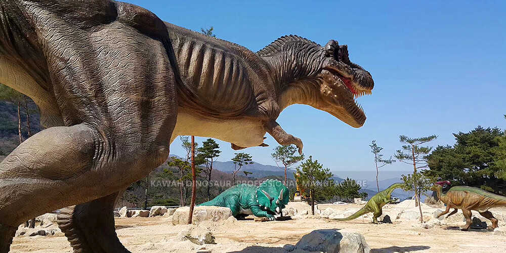 Simulácia dinosaura pre park Kórejskej republiky (3)