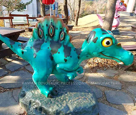 Dibuixos animats FRP dinosaure dinosaure Yard Statue República de Corea (9)