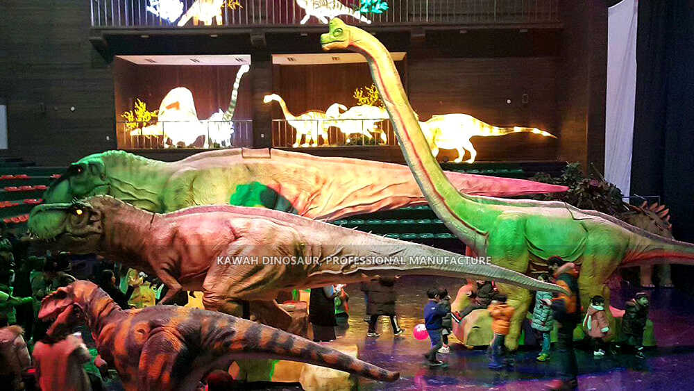 Spectacolul Brachiosaurus este unic Stage Walking Dinozaur (7)