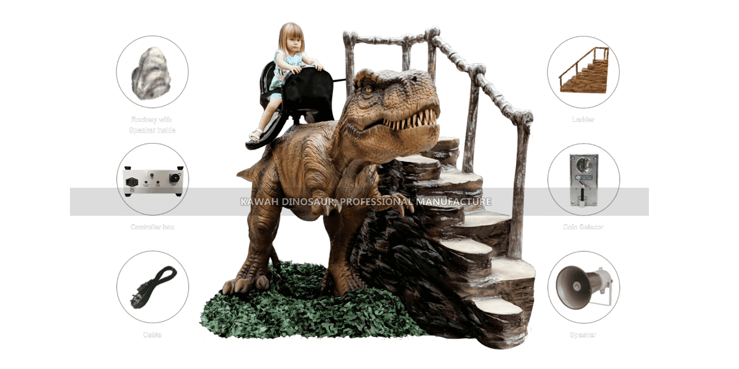 Аниматронные аксессуары для езды на динозаврах
