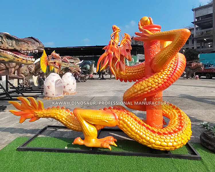 3D Printing Chinese Dragon FRP Material Kawah Factory