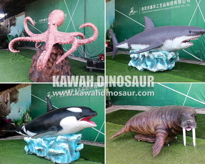 1 Customized Animatronic Marine Animals for French customer.