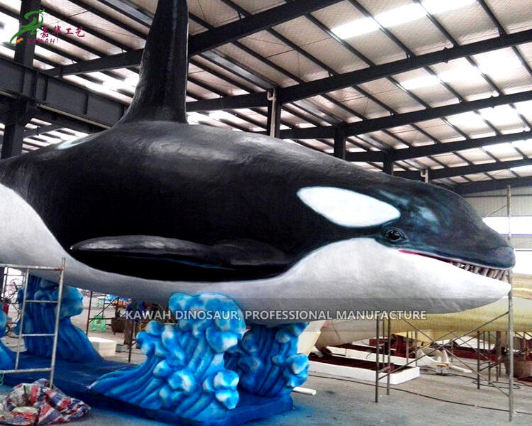 Factory Customized Giant Animatronic Killer Whale Statue