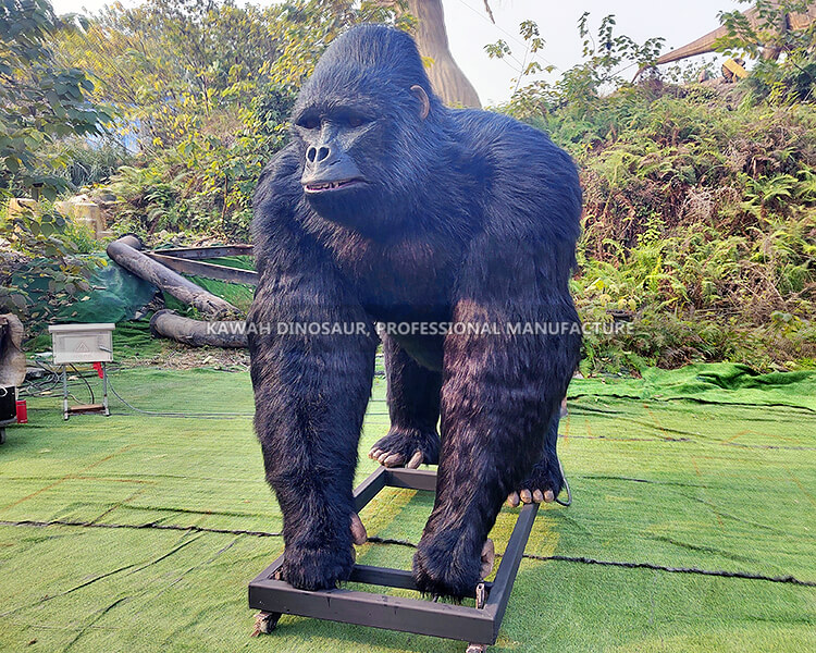 ゴリラ 置物 お座り特大黒ゴリラ グッズ 高さ76cm woobia ウービア 大きい