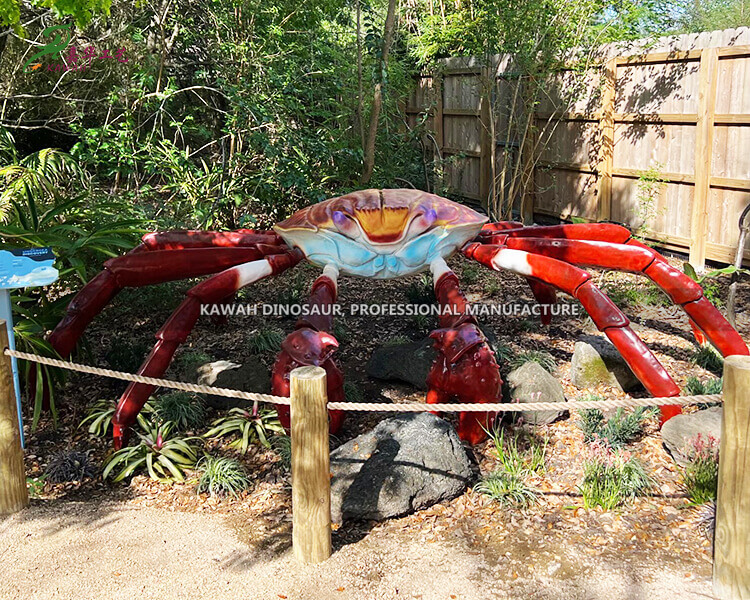 Animatronic Crab Statue Customized Crab Model for Water Park