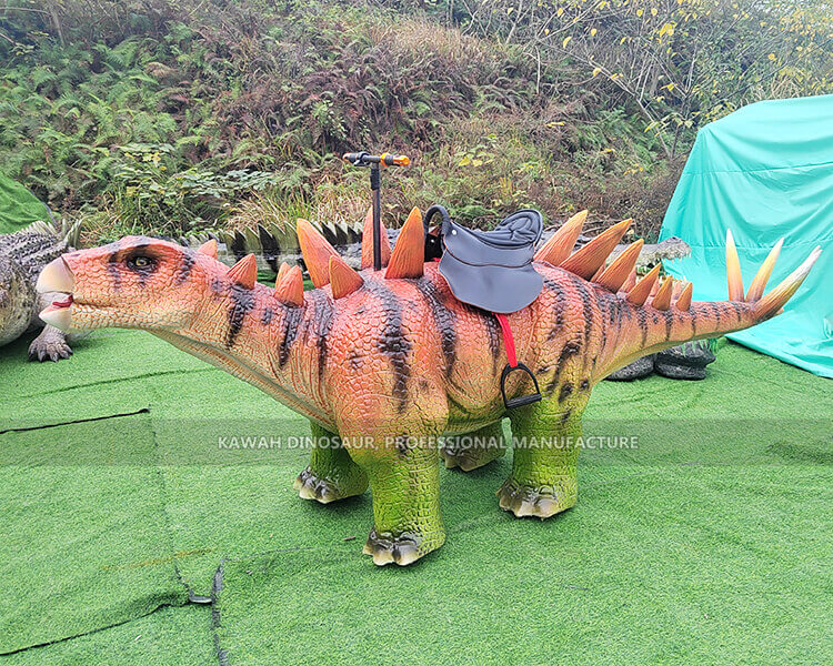 キッズ遊園地恐竜乗り物ステゴサウルスアニマトロニック恐竜