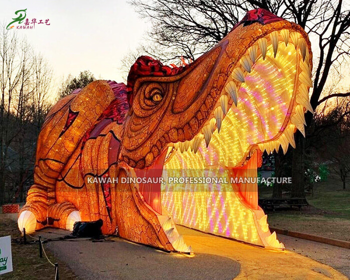Zokongoletsa Chikondwerero cha Lanterns T-Rex Corridor
