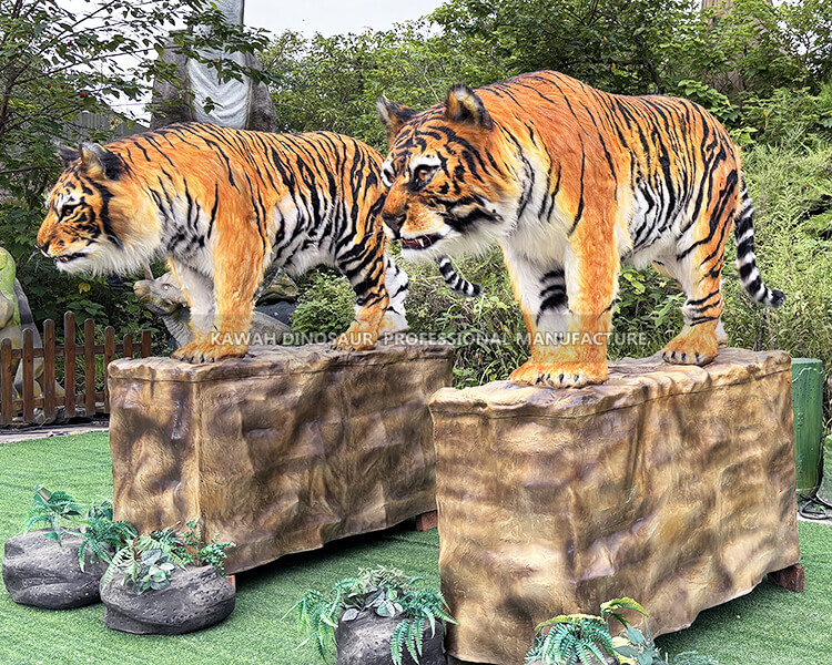 リアルな虎の模型 実物大虎の像 アニマトロニクス動物 ショー用 AA-1213