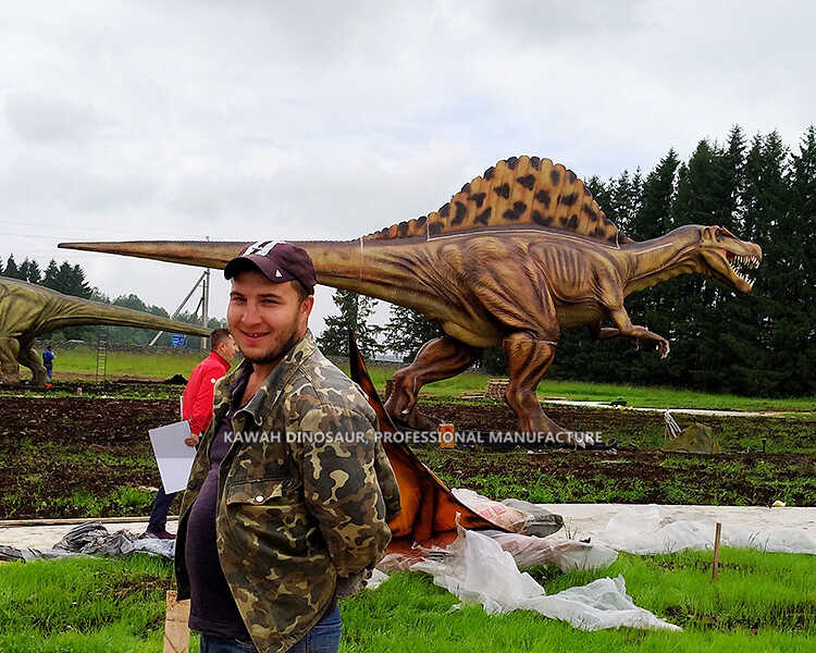 Instalación de Spinosaurus de 10 metros (3)