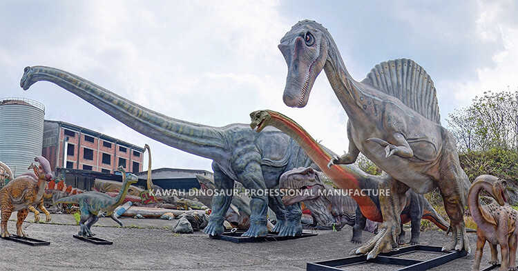 15 meter animatroniese Spinosaurus dinosourusse model laaihouer (4)