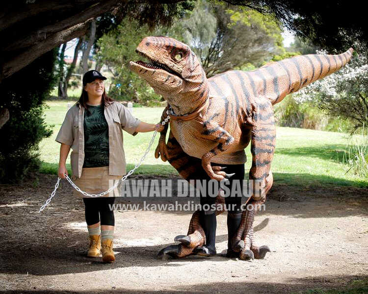 2 fantasias de dinossauros de introdução de produto kawah