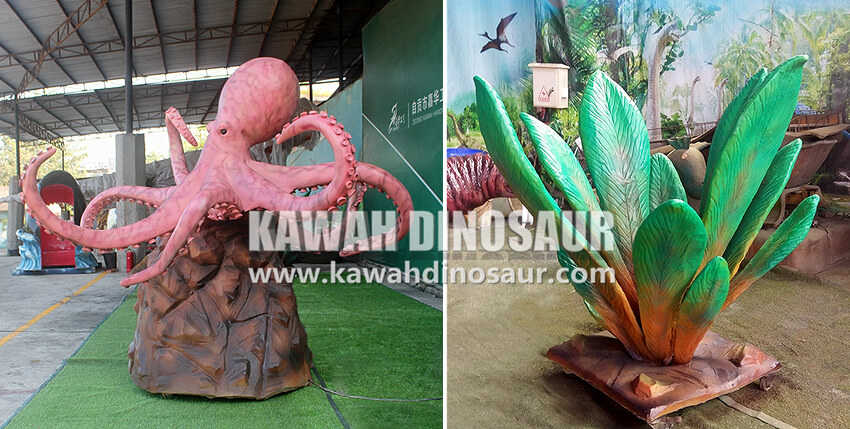 3 Customized Animatronic Marine Animals for French customer.