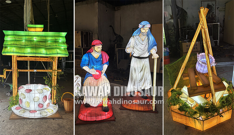 3 Kawah Lantern Customization Case Spanish Festival Lantern Project