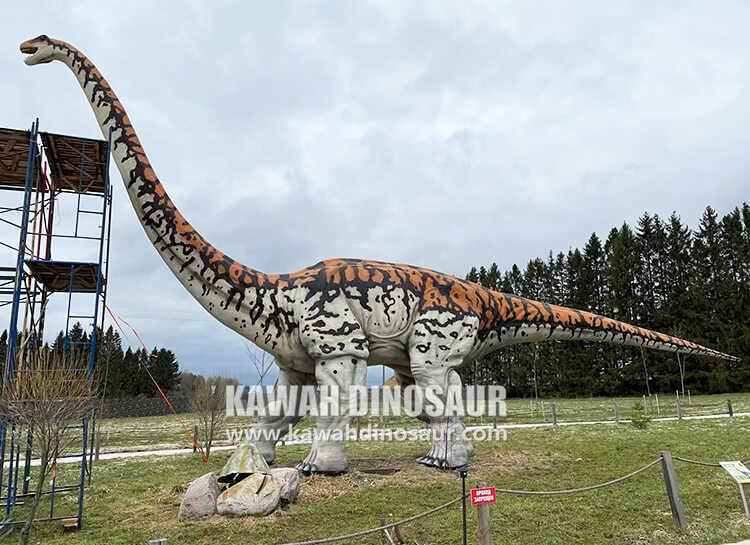 3 What material is the skin of the Animatronic Dinosaurs