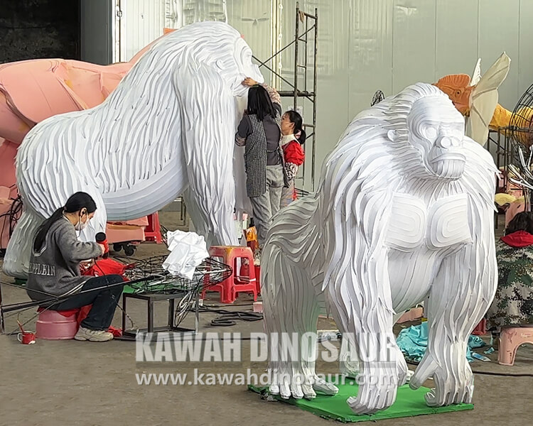 4 lantern gorilla Fabric Covering & Shaping