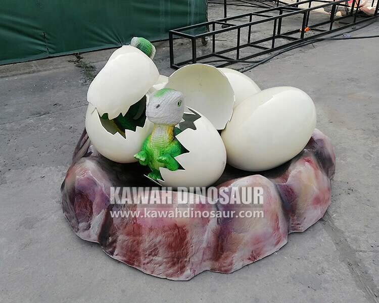 5 მორგებული Dinosaur Egg Group Baby Dinosaur მოდელი.