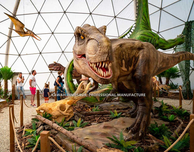 5 Zigong Kawah Dinosaurierfabrik T Rex Animatronischer Dinosaurierhersteller