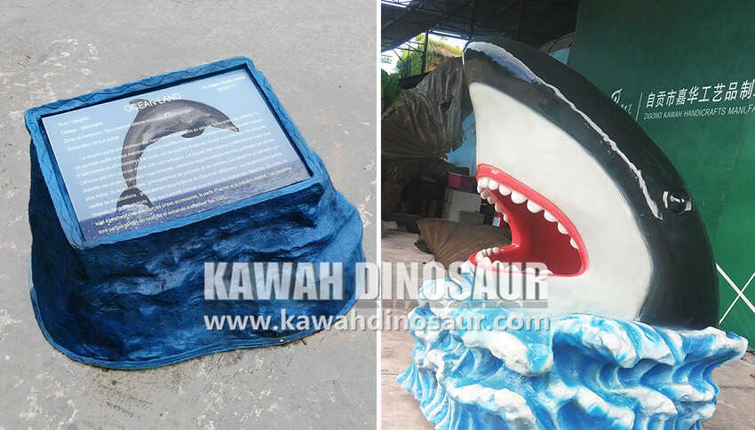 7 Customized Animatronic Marine Animals for French customer.