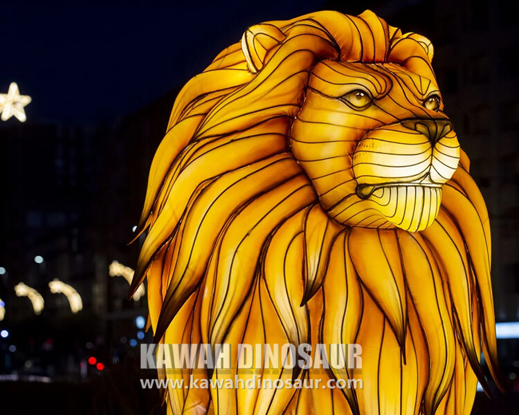 7 Customized lion lanterns