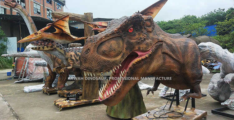 Dinosaurs lesti biex jittrasportaw lejn id-dino park fil-Korea (2)