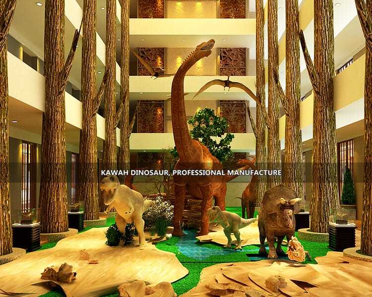Indoor patio design Kawah Dinosaur