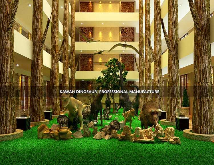 Indoor patio design Kawah Dinosaur