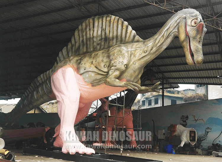 Making a 15-meter Spinosaurus dinosaur statue