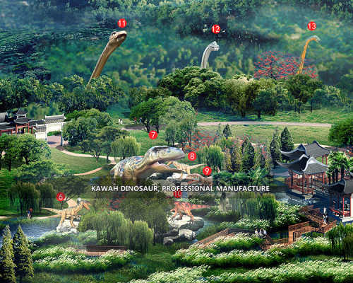 Jurassic theme dinosaur park design