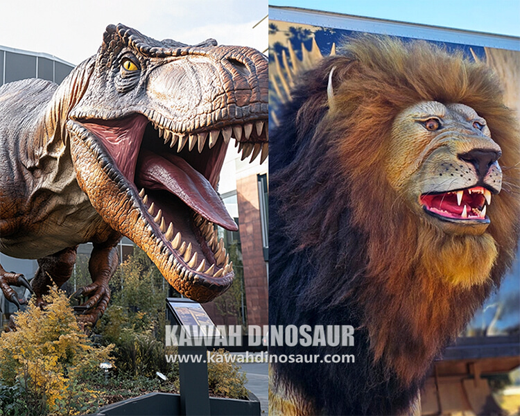 animatronic dinosaur animatronic lion kawah factory