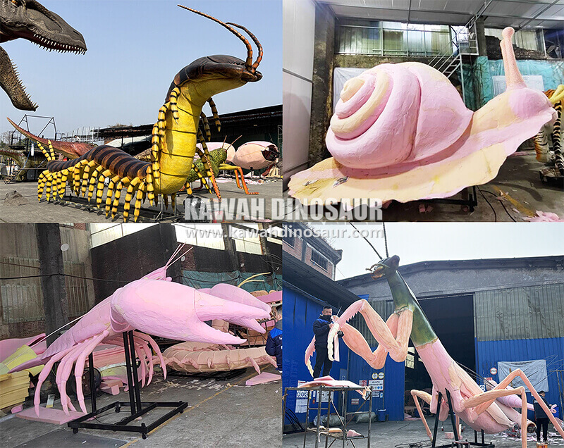 animatronik hasharotlar zigong fabrikasi