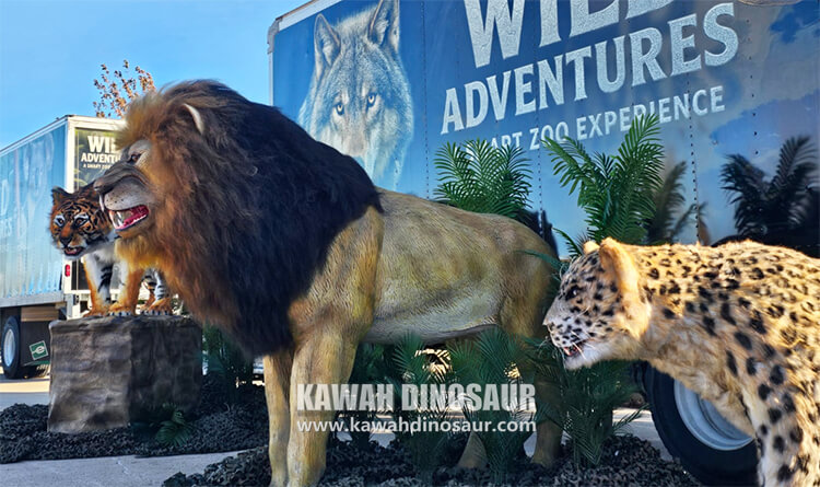 animatronic lion animatronic animals kawah factory customizable