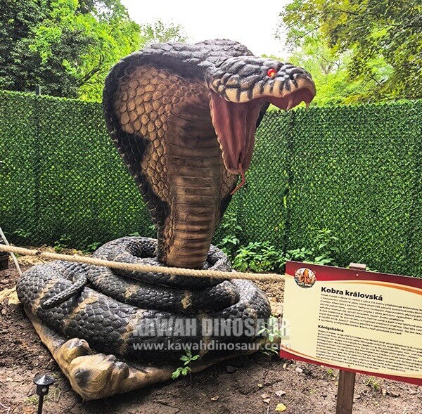 animatronic snake statue theme park