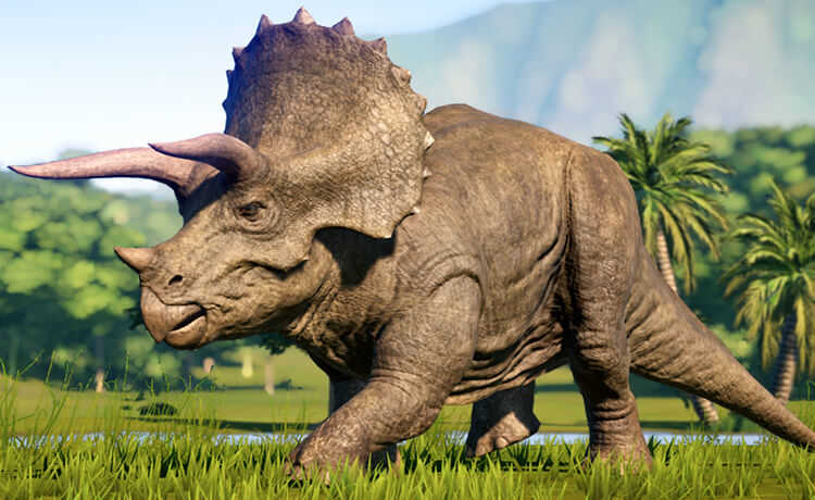 dinosaurio kawah triceratops
