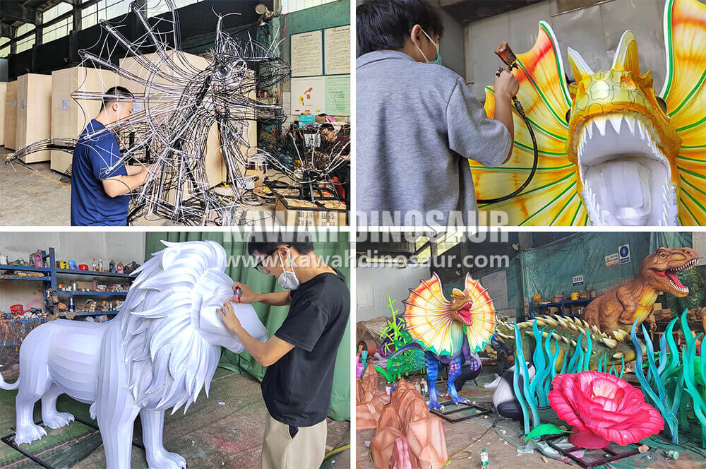 kawah dinosaur lanterns factory