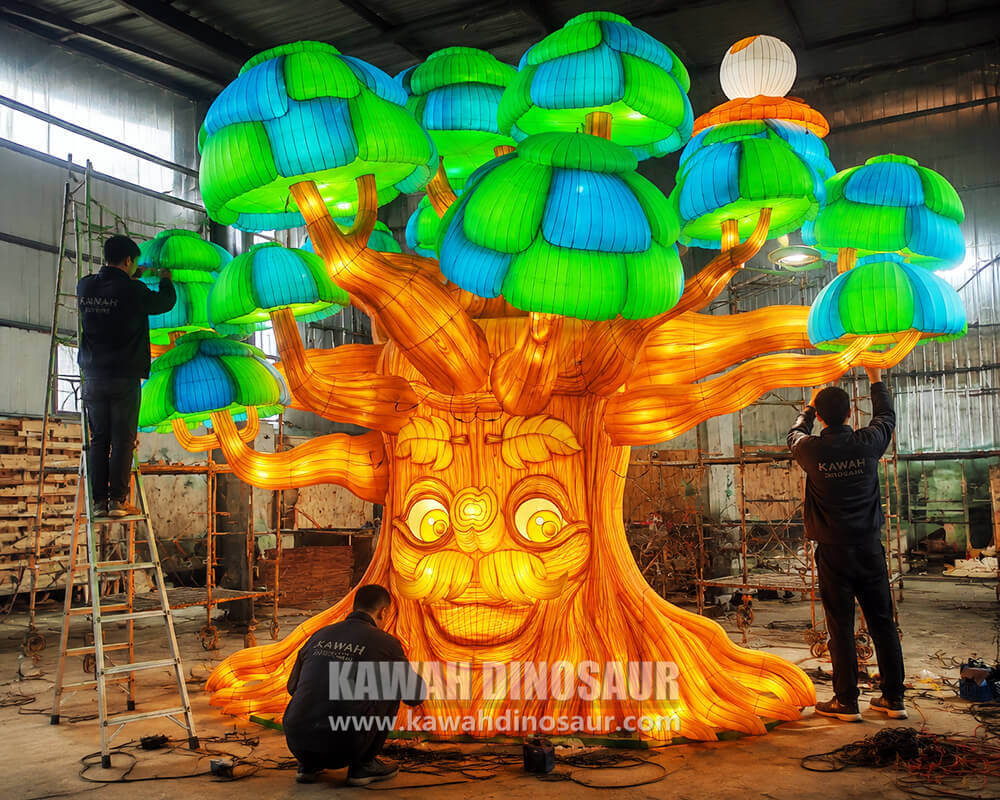 lanternes zigong usine de dinosaures kawah